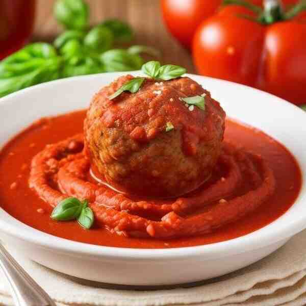 Мясные шарики в томатном соусе поитальянски